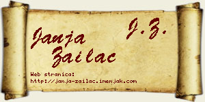 Janja Zailac vizit kartica